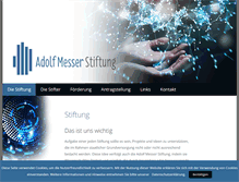 Tablet Screenshot of hans-messer-stiftung.de